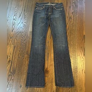 7 For All Mankind Blue Boot Cut Jeans